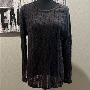 NWT NATURAL LIFE Charcoal Knit Sweater